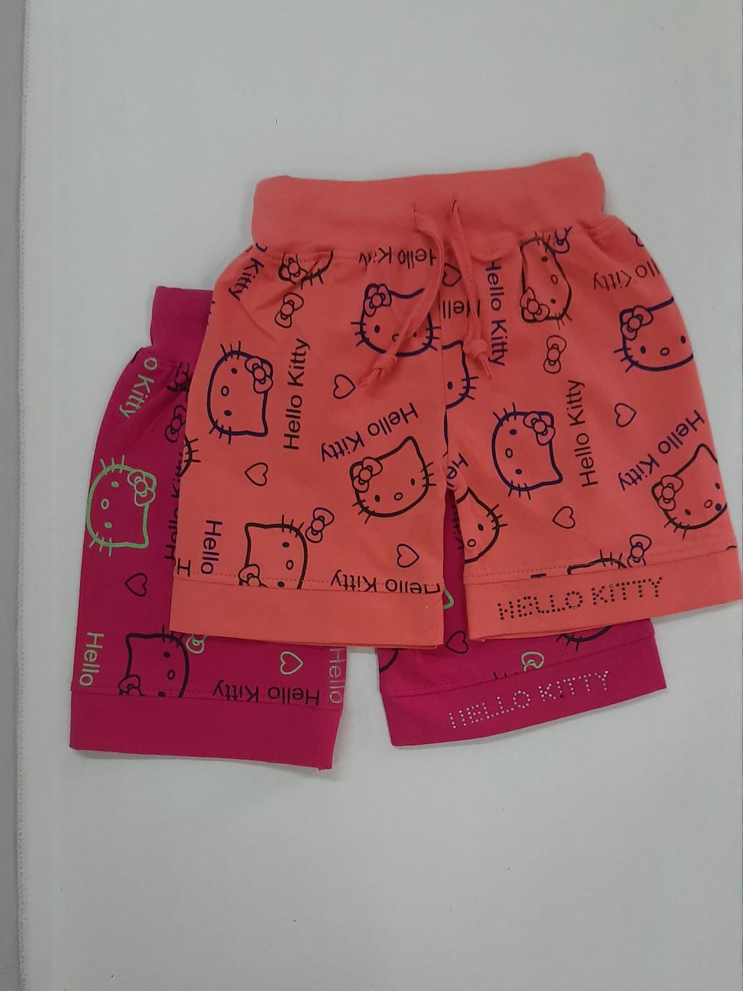 Little funky Girls Hello Kitty Shorts - Pack Of 2
