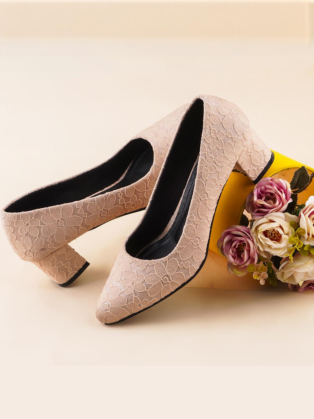 Dollphin Women Pink Heels Pumps