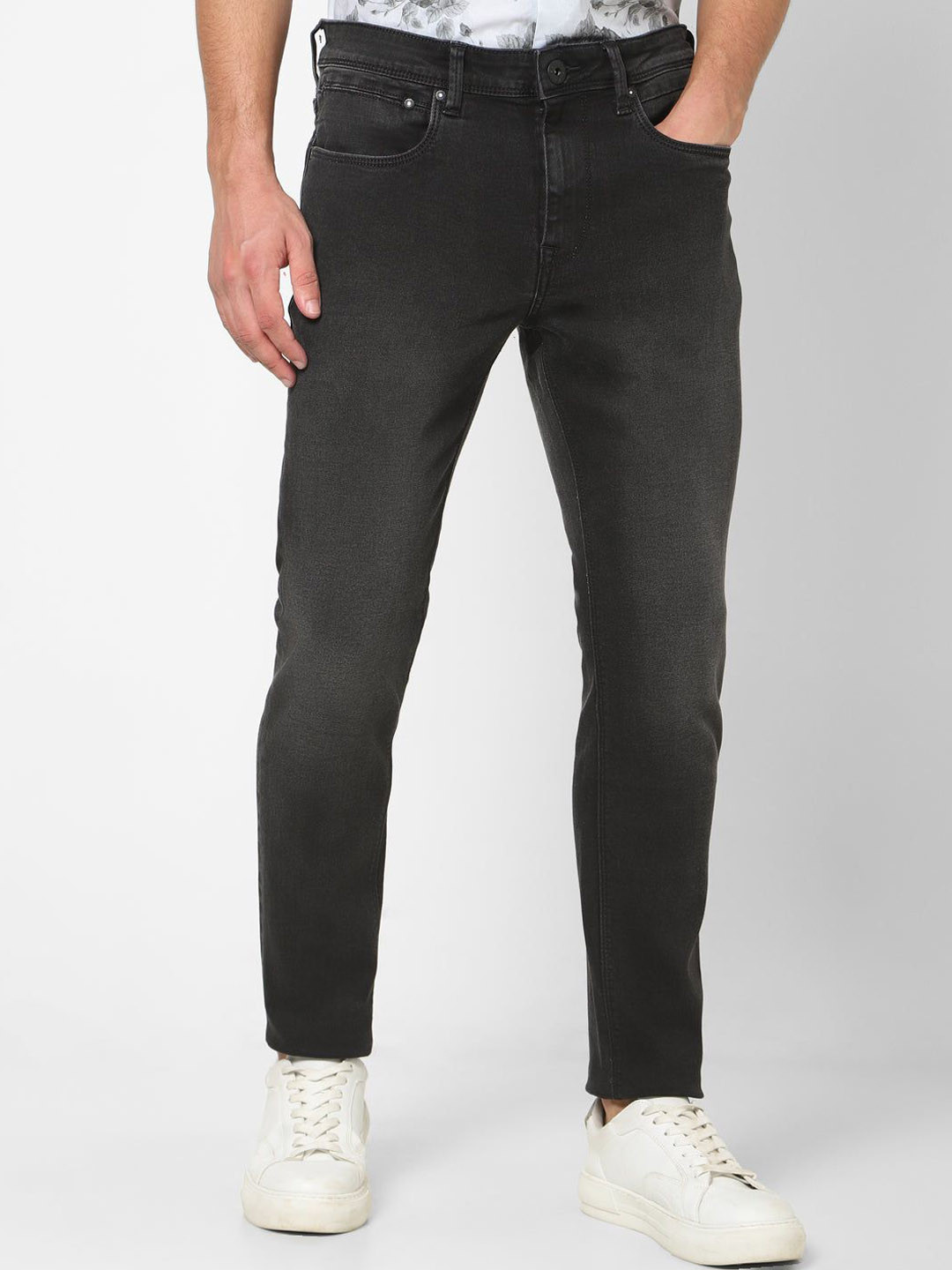 The Collection TCDN228 Z Men Slim Fit Mid-Rise Jeans