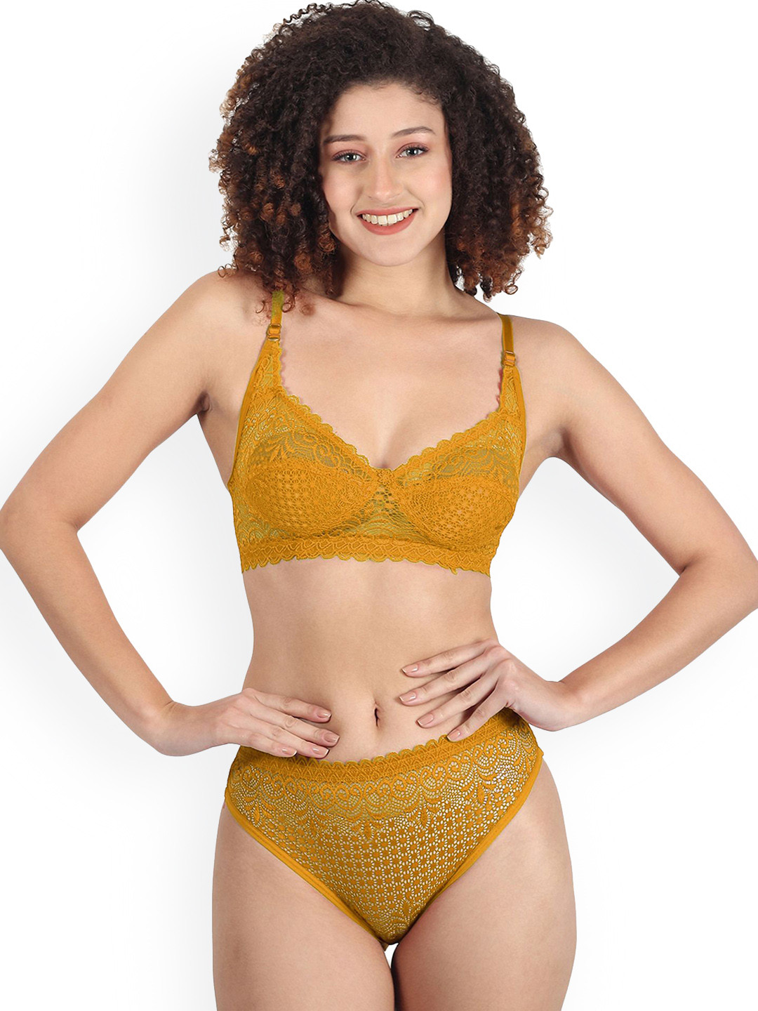 Samvar Non Padded Lingerie Sets A-Rain-Set_Y