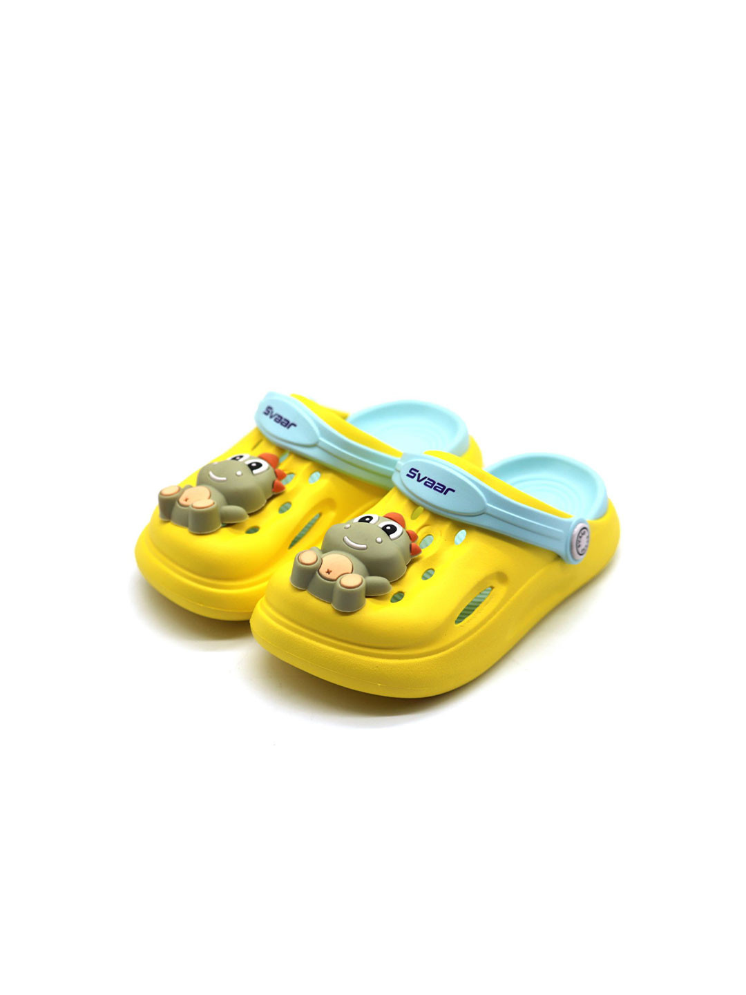 Svaar Kids Cartoon Dinosaur Design Clogs