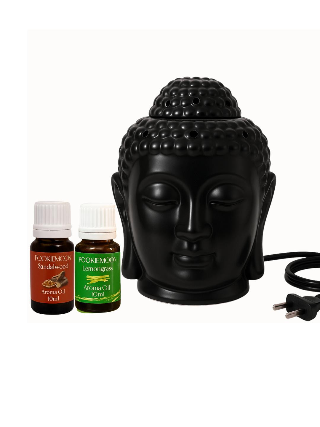 Pookiemoon Buddha Diffuser with Lemongrass and Sandalwood Oils 10ml Each