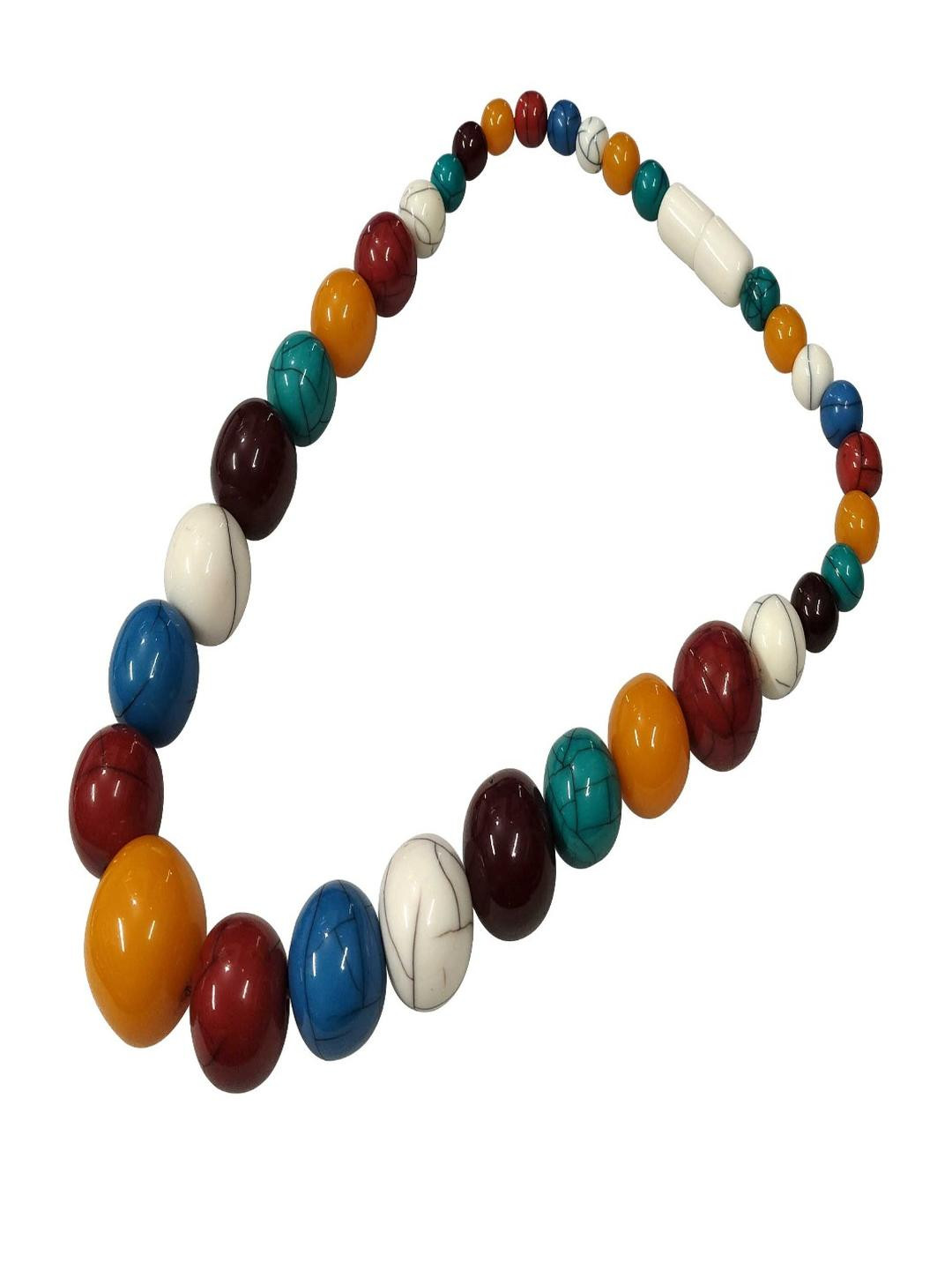 TAE Brass Resin Choker Necklace