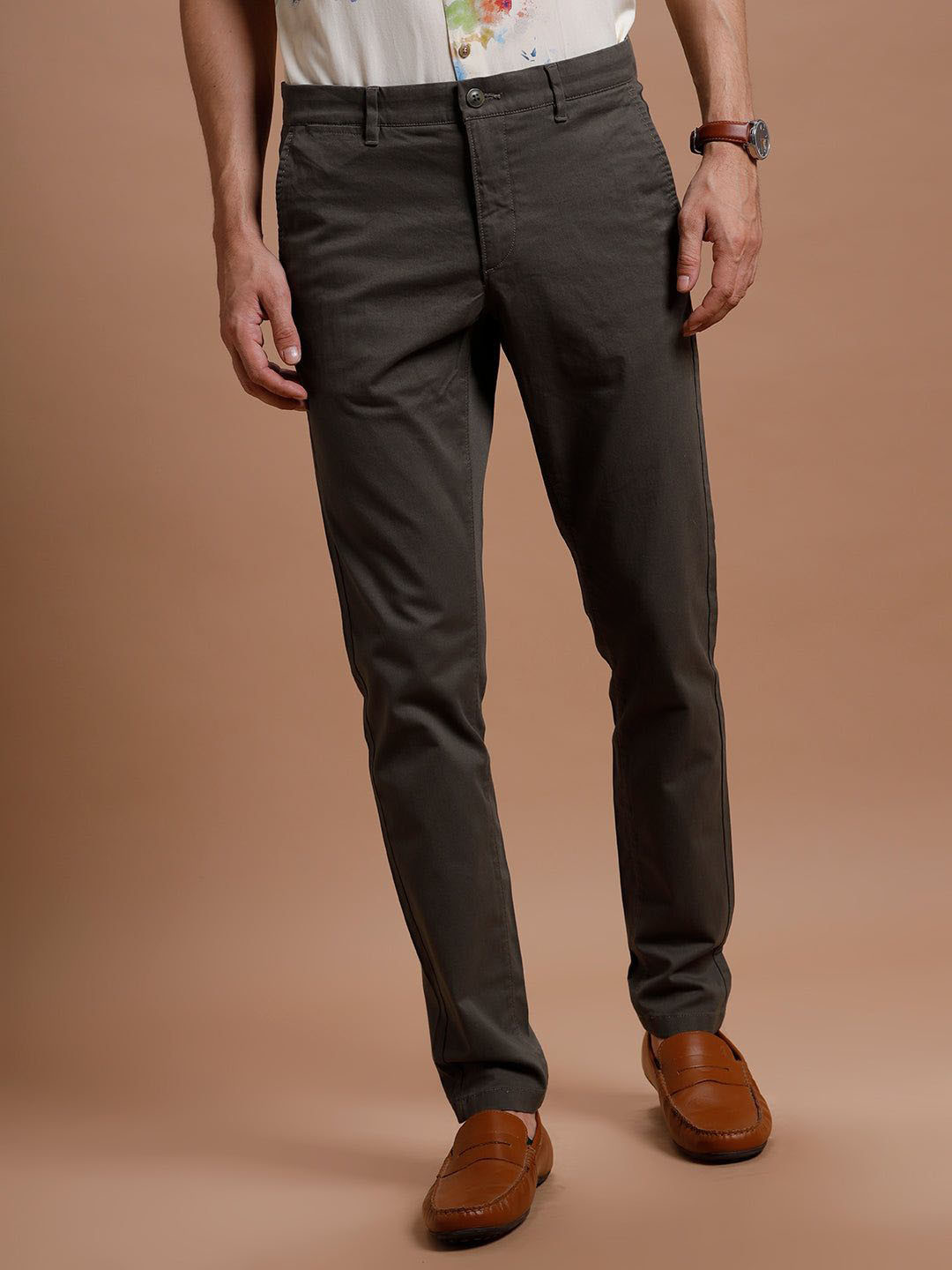 The Collection Men's Smart Casual Cotton Trouser