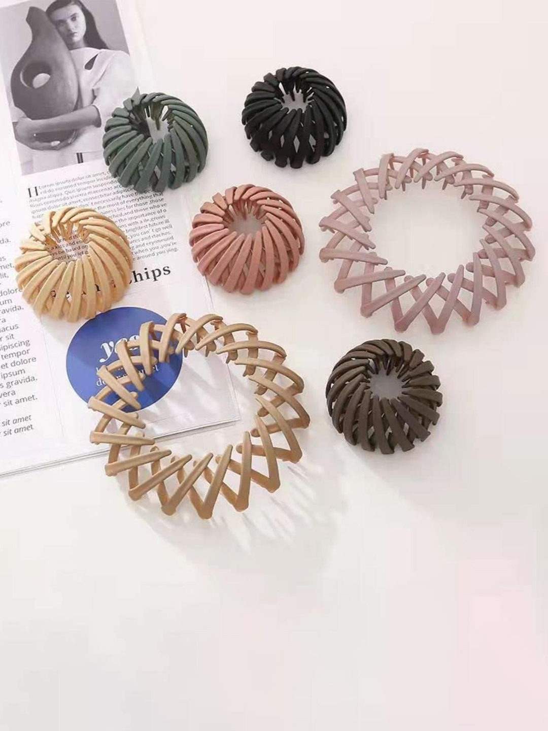 DN Creation Set Of 3 Birds Nest Hair Clips