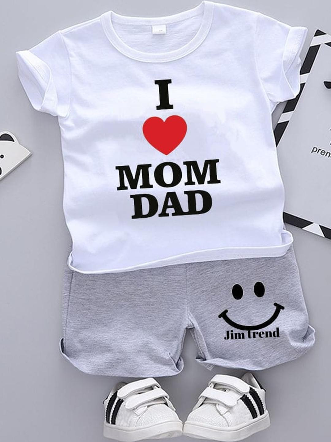 JIM Trend Unisex White Clothing Set