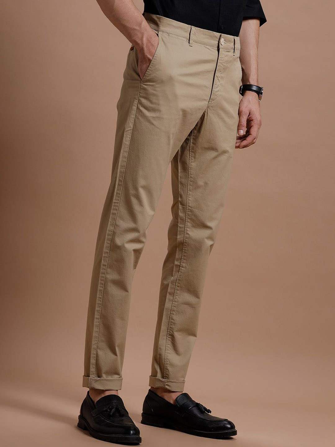 The Collection Men Smart Casual Cotton Trouser