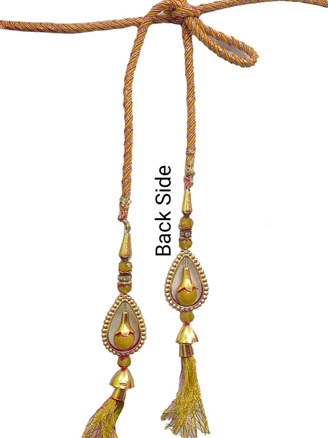 Navti Creations Red Velvet Waist Chain Saree Accessories