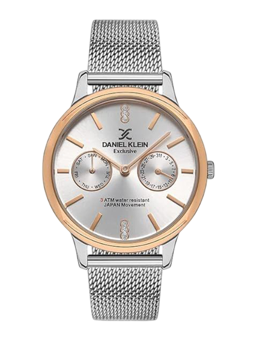 Daniel Klein Exclusive Women Embellished Dial & Bracelet Style Straps Watch DKX.1.13229-4