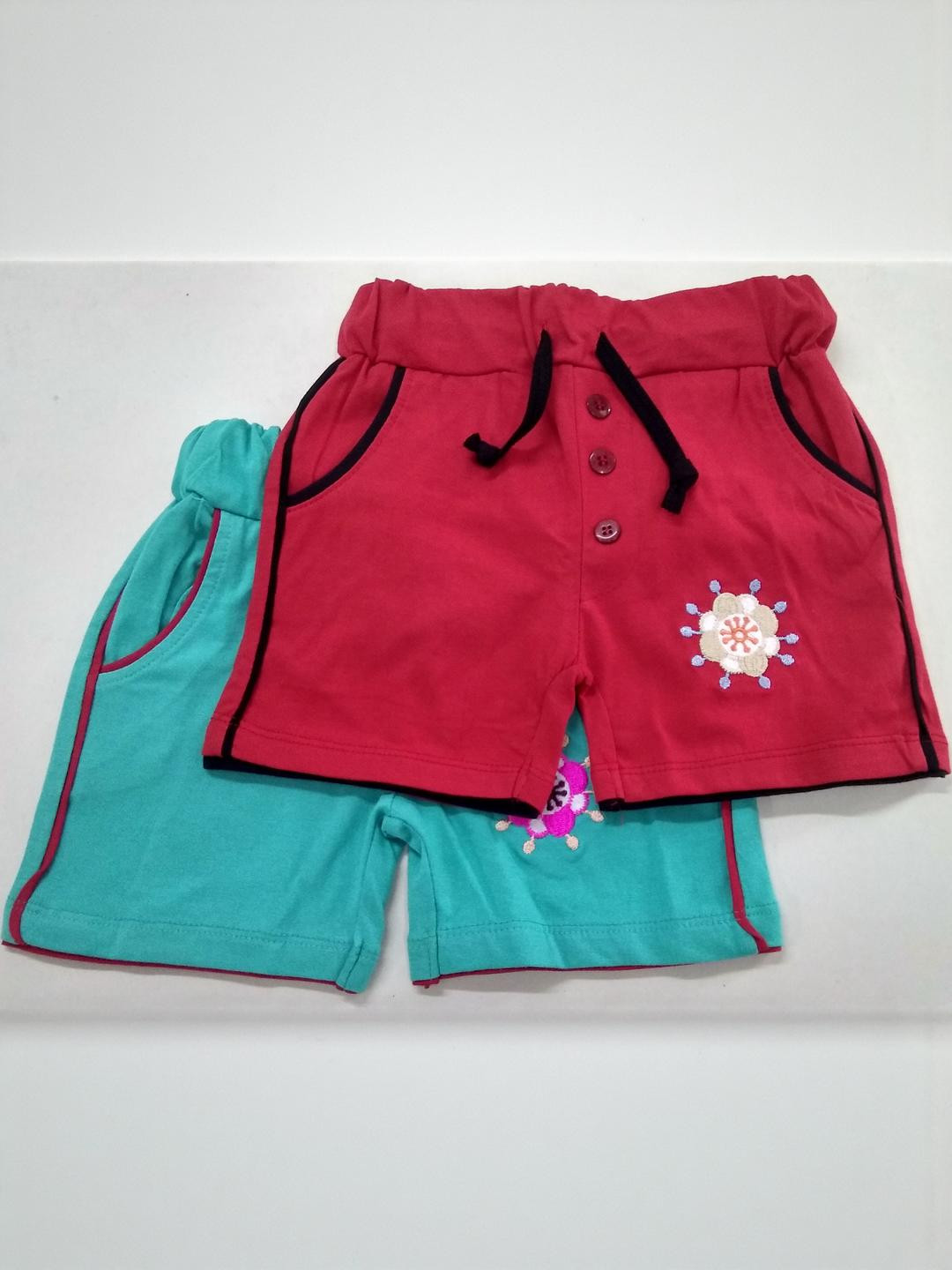 Little funky Girls Pack of 2 Printed Shorts