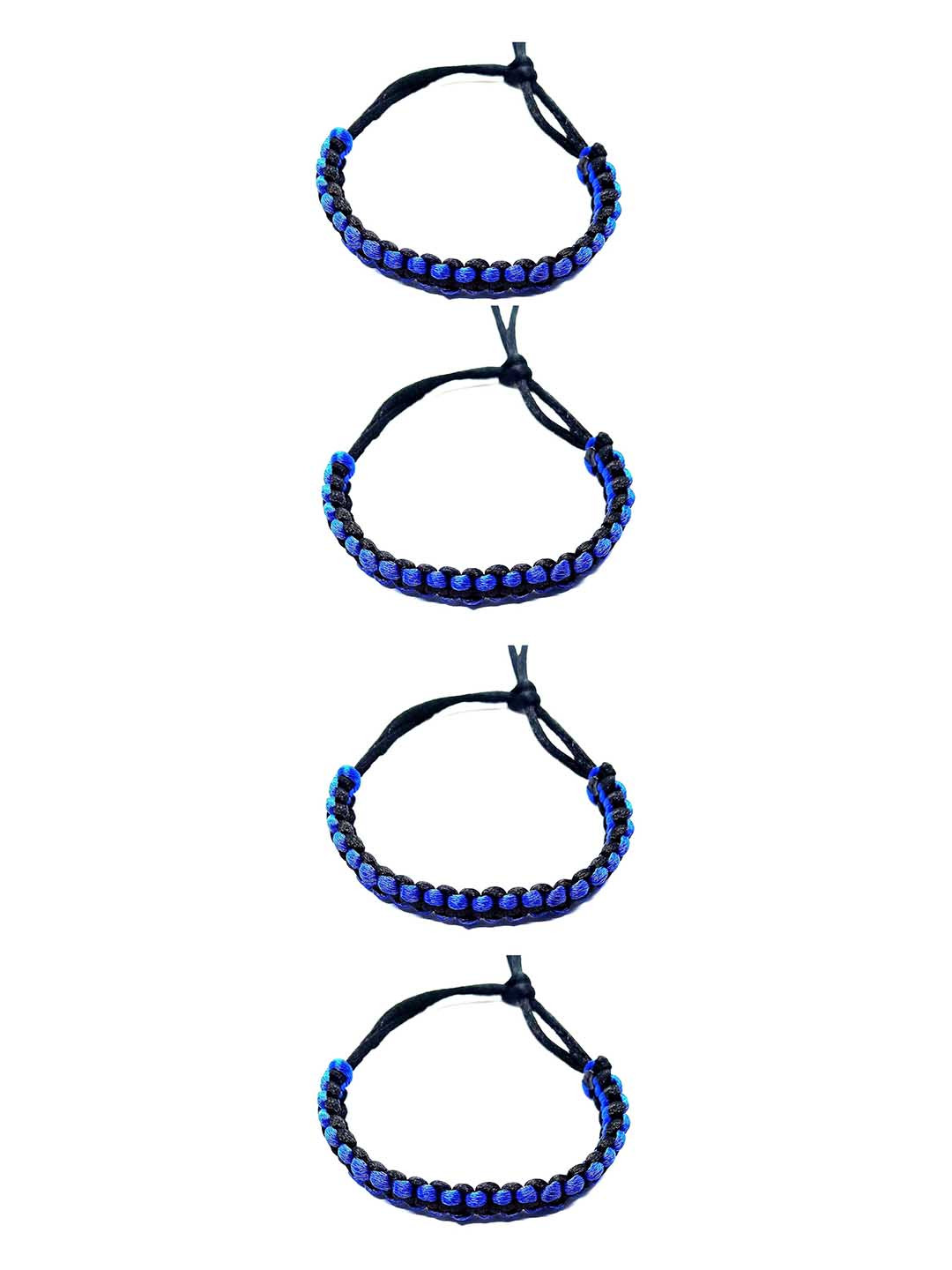 Dynamic Retail Global Men 4 Leather Handcrafted Wraparound Bracelet