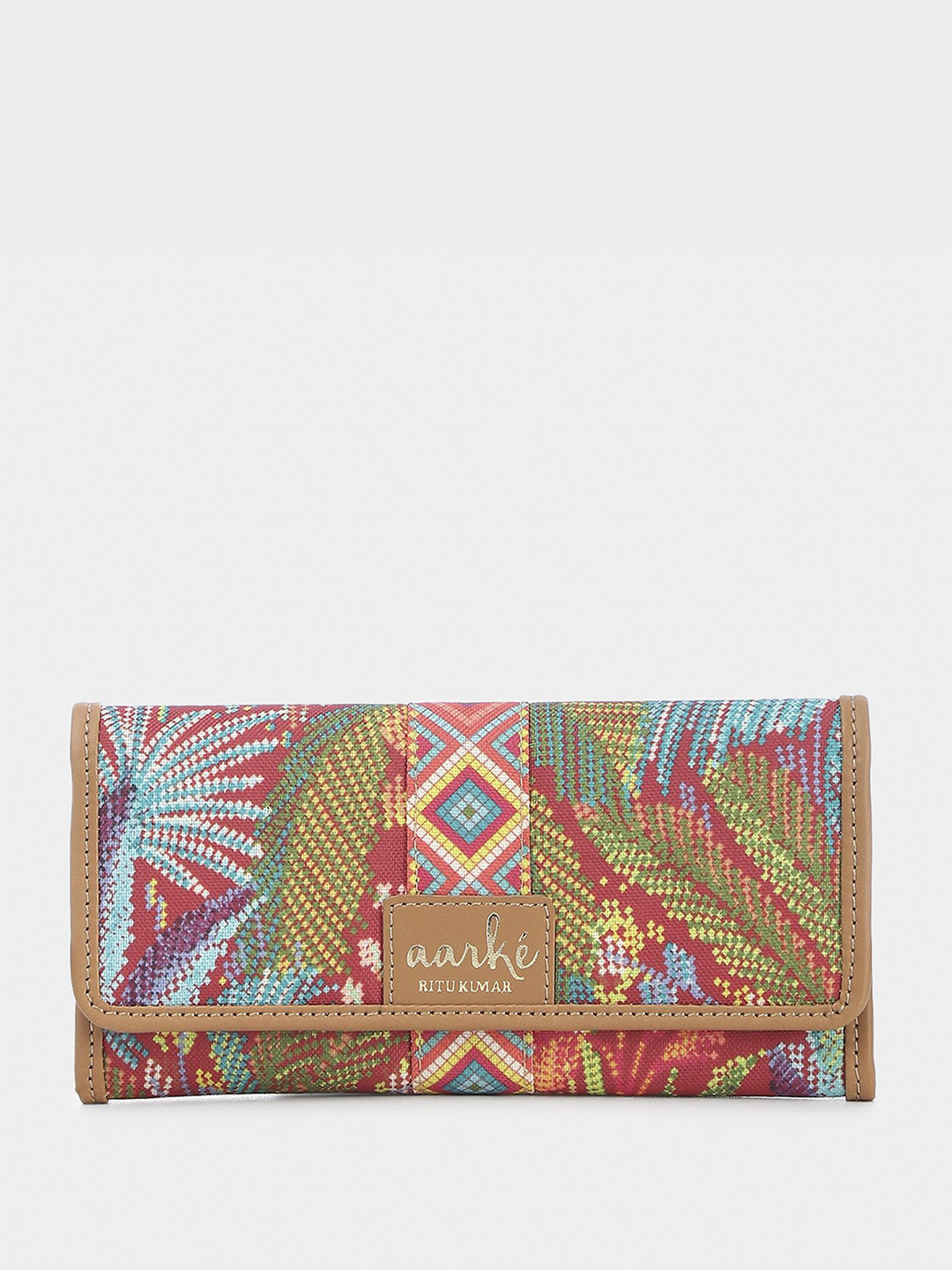 aarke Ritu Kumar Lara Women Geometric Printed Three Fold Wallet