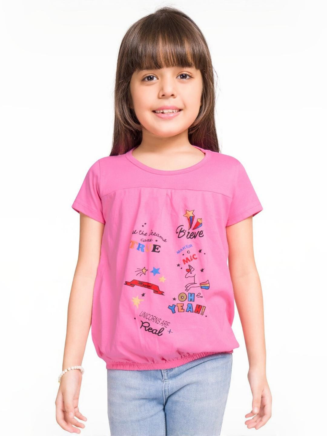 Little funky Girls Pink Tshirts