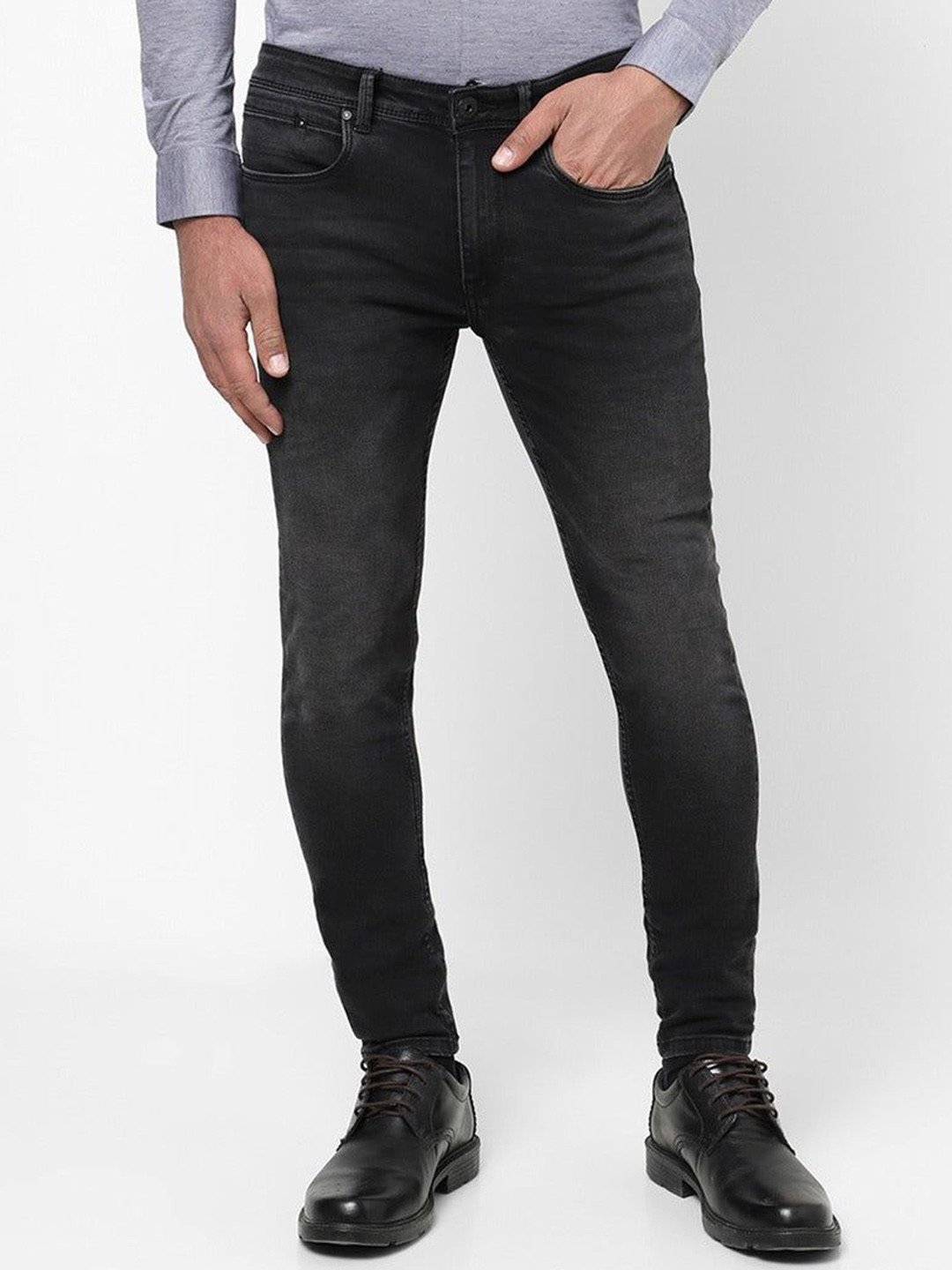 The Collection Men Slim Fit Mid Rise Light Fade  Jeans