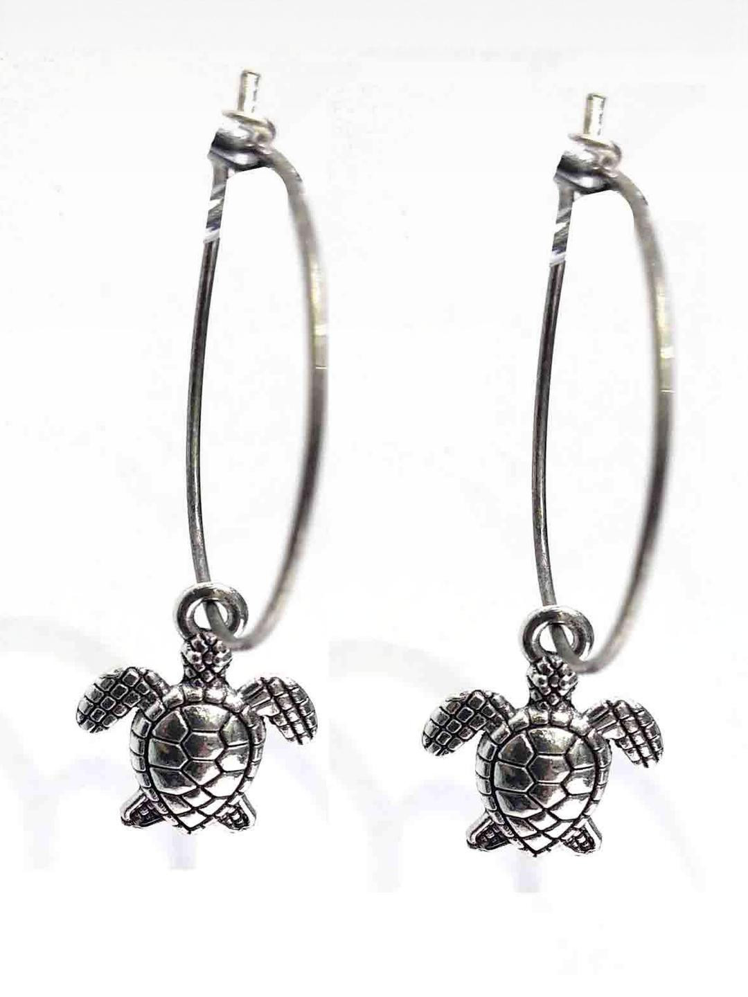 Gurjari Jewellers hoop earing with and EvilEye Earring