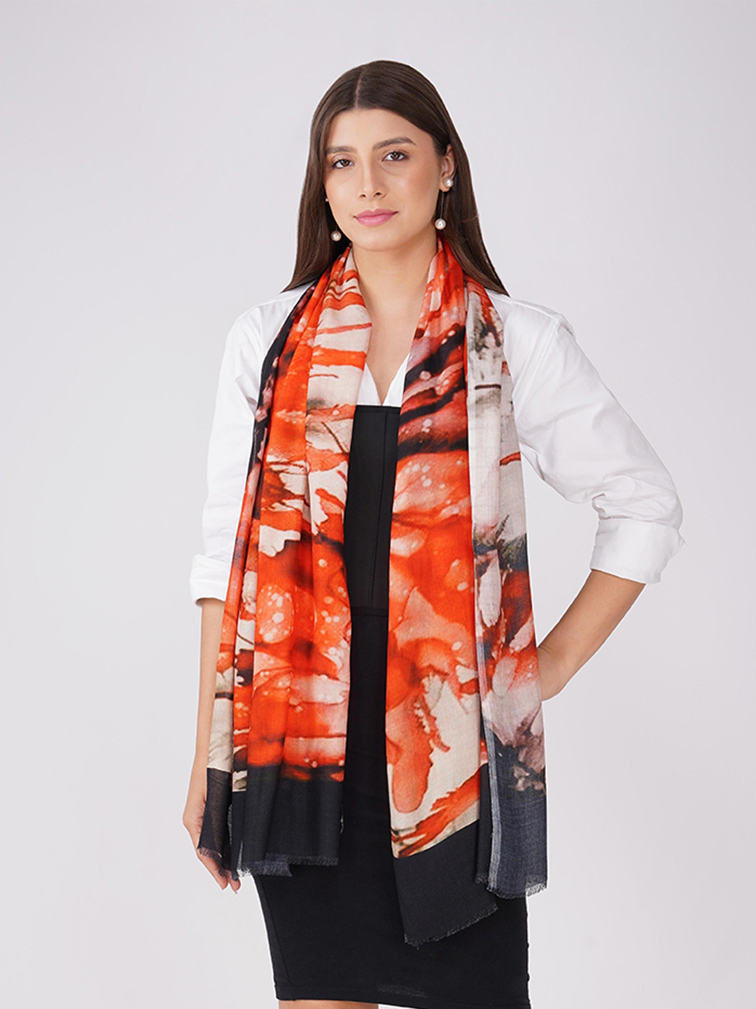 all about you Women Abstract Printed Modal Stole
