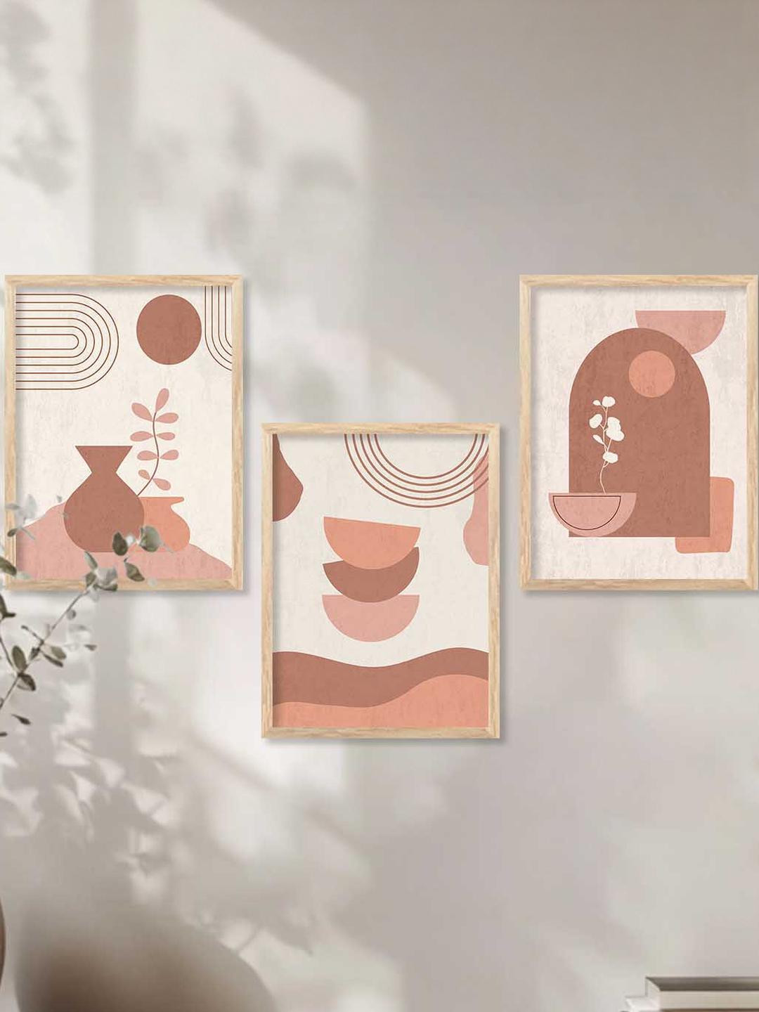 Boho Wall Art  With Frame Home Decor Wall Painting For Living Room Office Bedroom