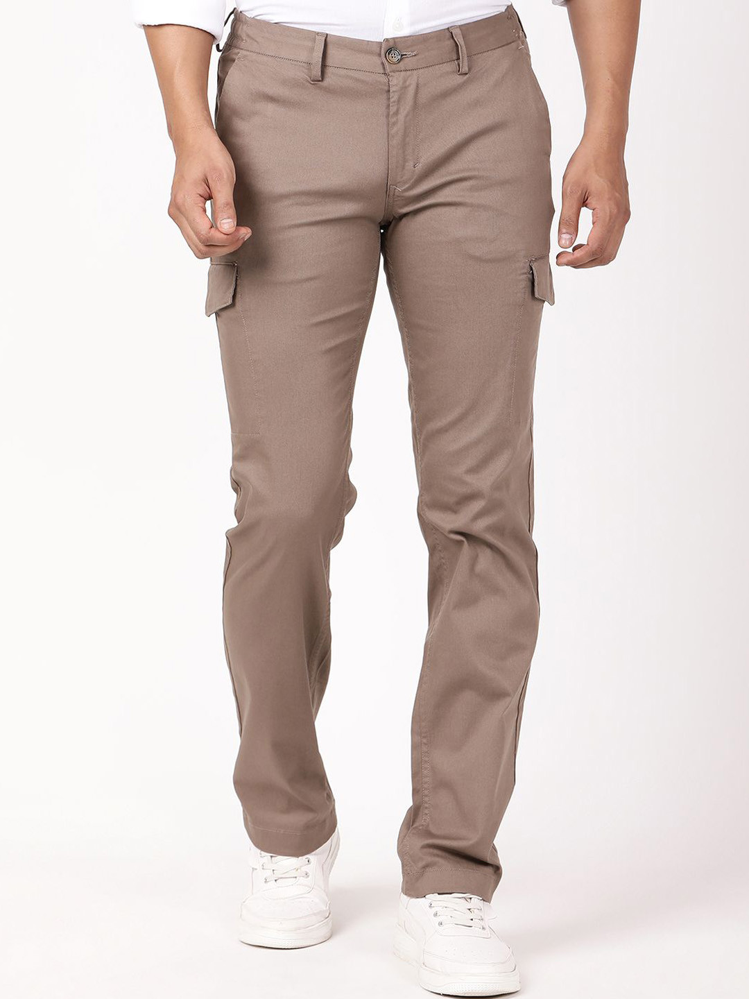 Indian Terrain Men Mid-Rise Kansas Cargos Trousers