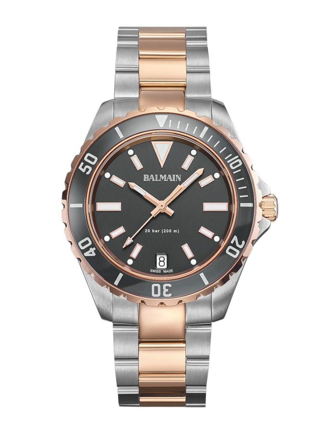 Balmain Gent Men Stainless Steel Bracelet Style Straps Analogue Watch B43493376