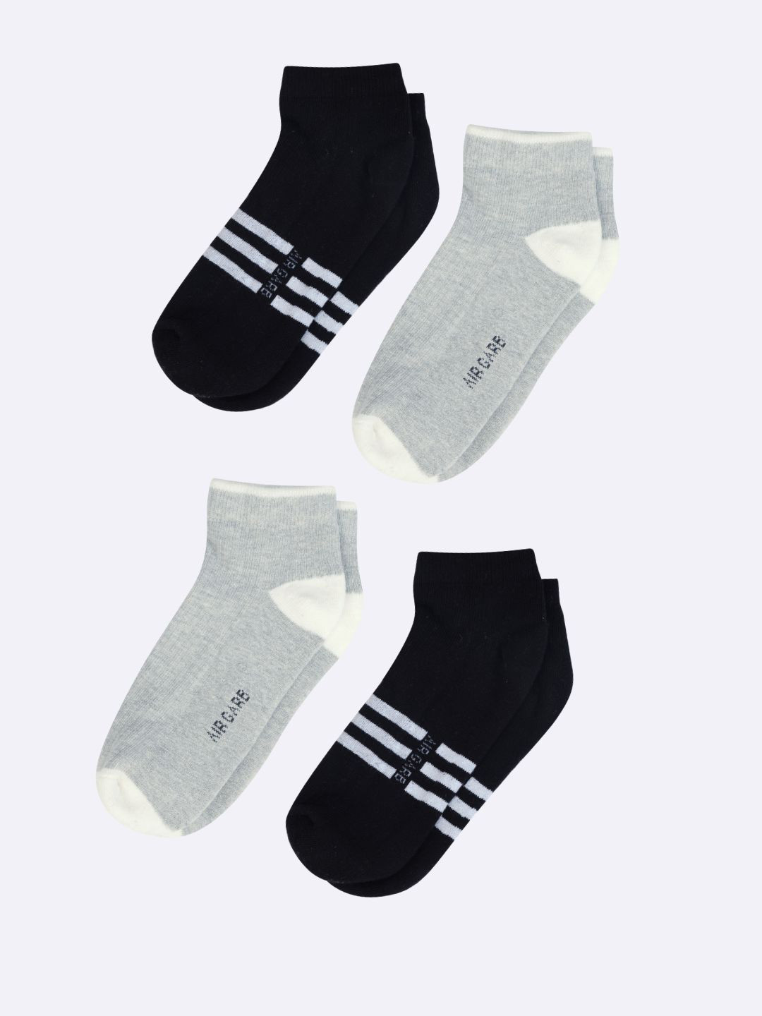 AIR GARB Pack Of 4 Cotton Stylish Low Ankle Length Socks