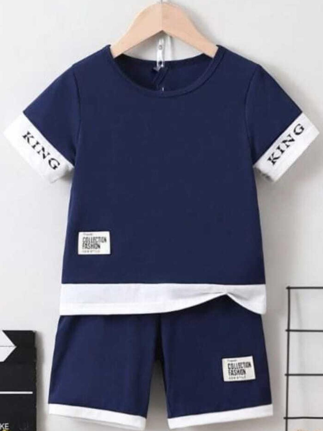 ELPIXIE FASHION Unisex Blue Clothing Set