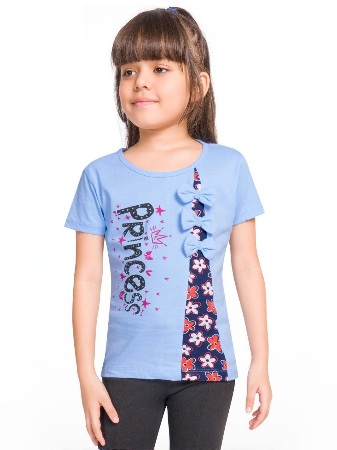 Little funky Girls Blue Tshirts