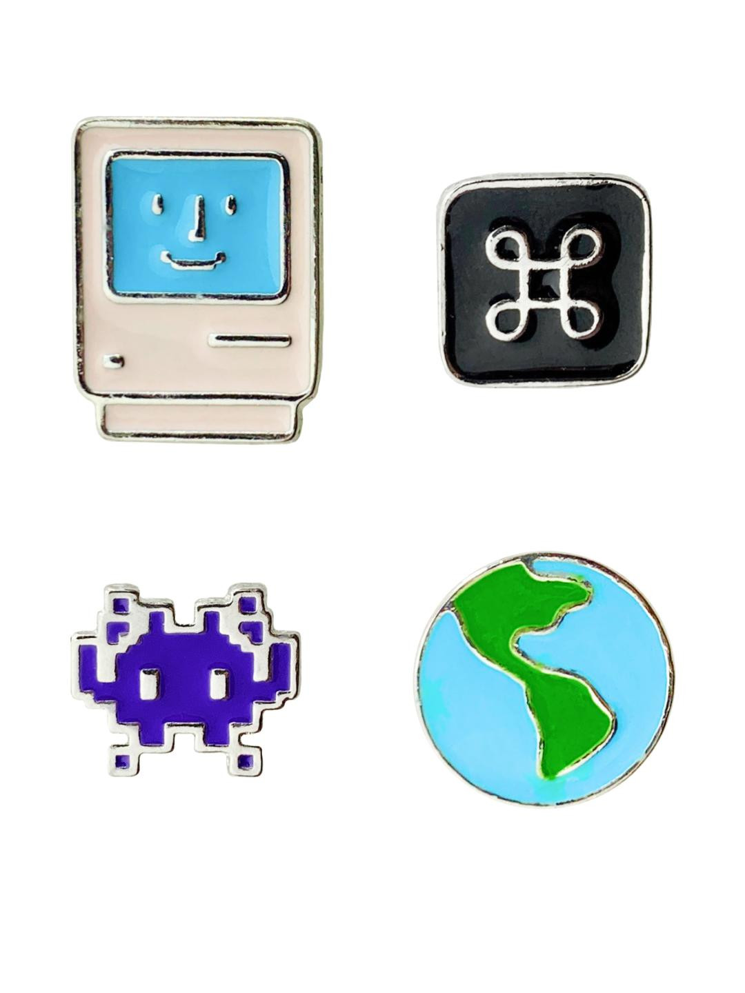 FURE Set of 4 Computer Enamel Pins