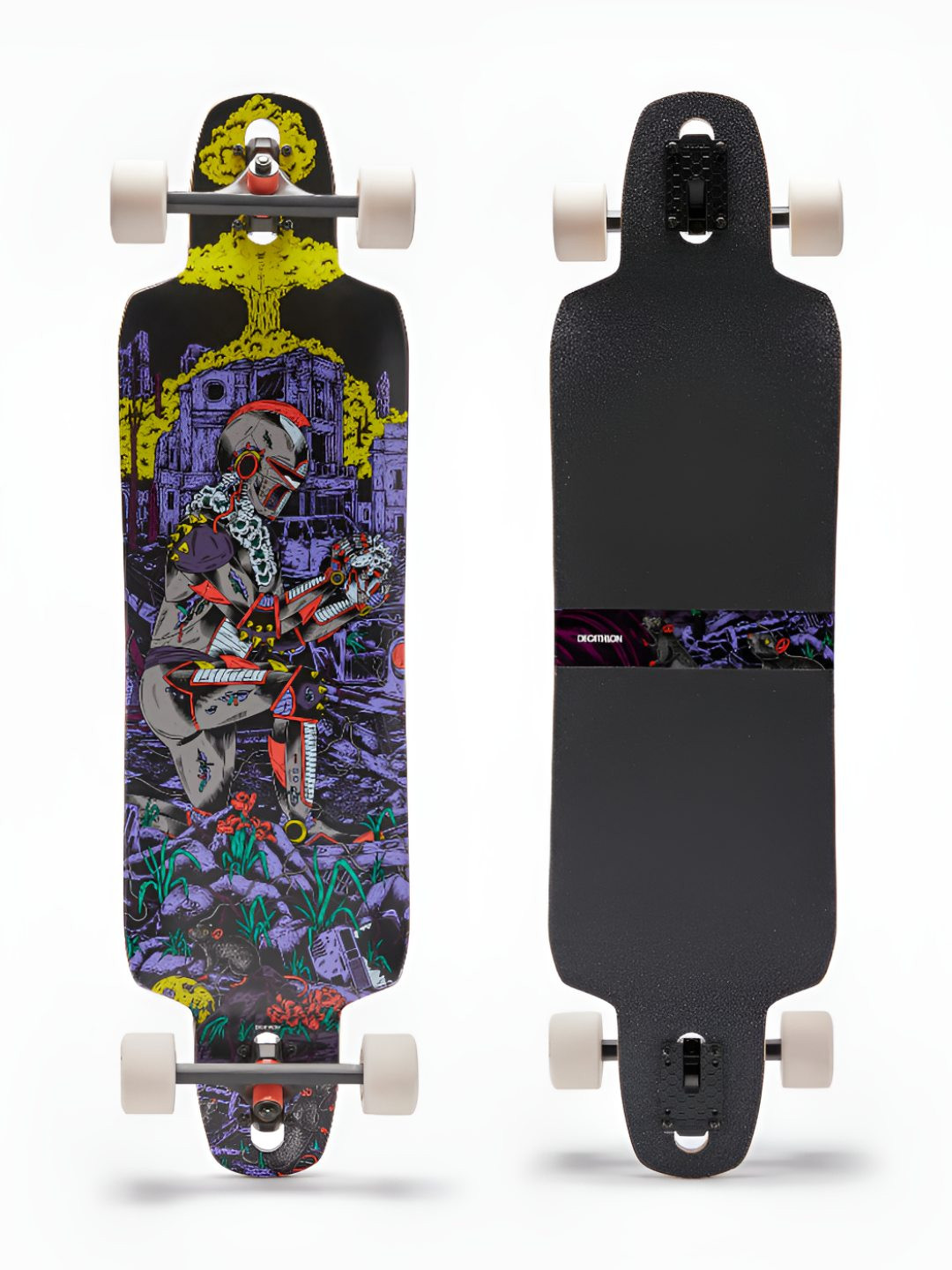 Decathlon Printed Wooden Longboard