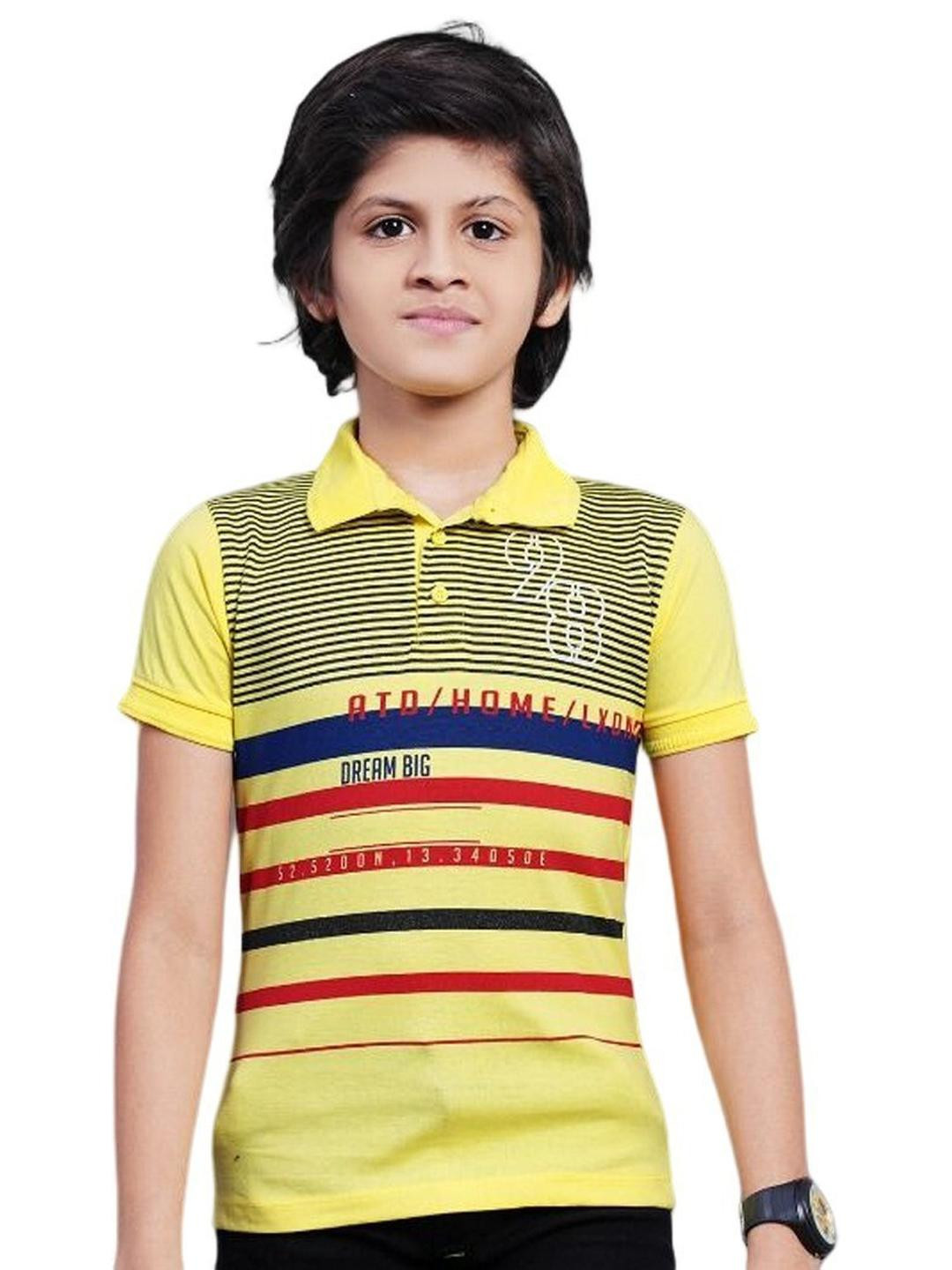 Little funky Boys Yellow Tshirts