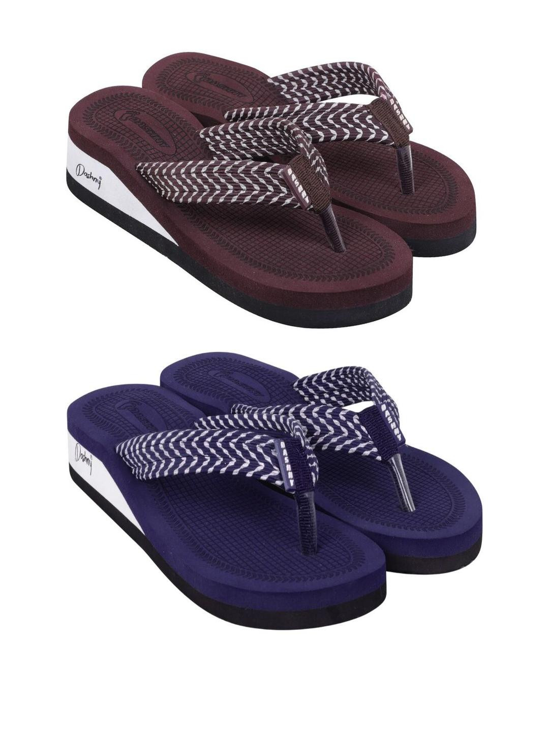 DASHNY Women Pack Of 2 Ortho Care Orthopedic Comfort Slippers