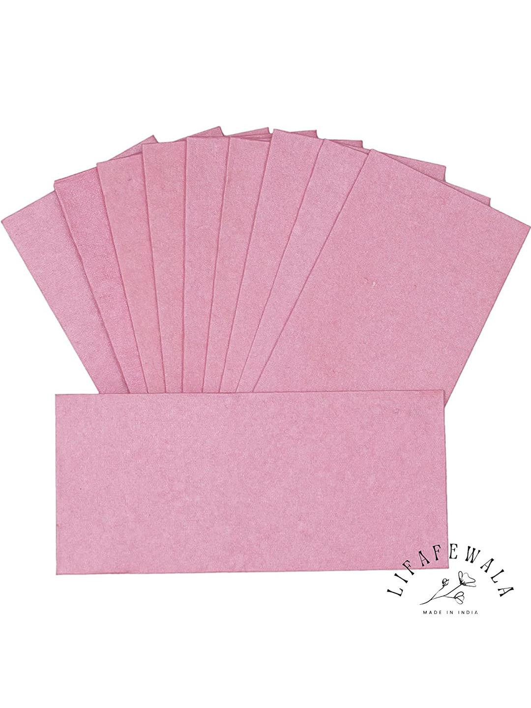 LIFAFEWALA Set of 10 Pink Money Envelope