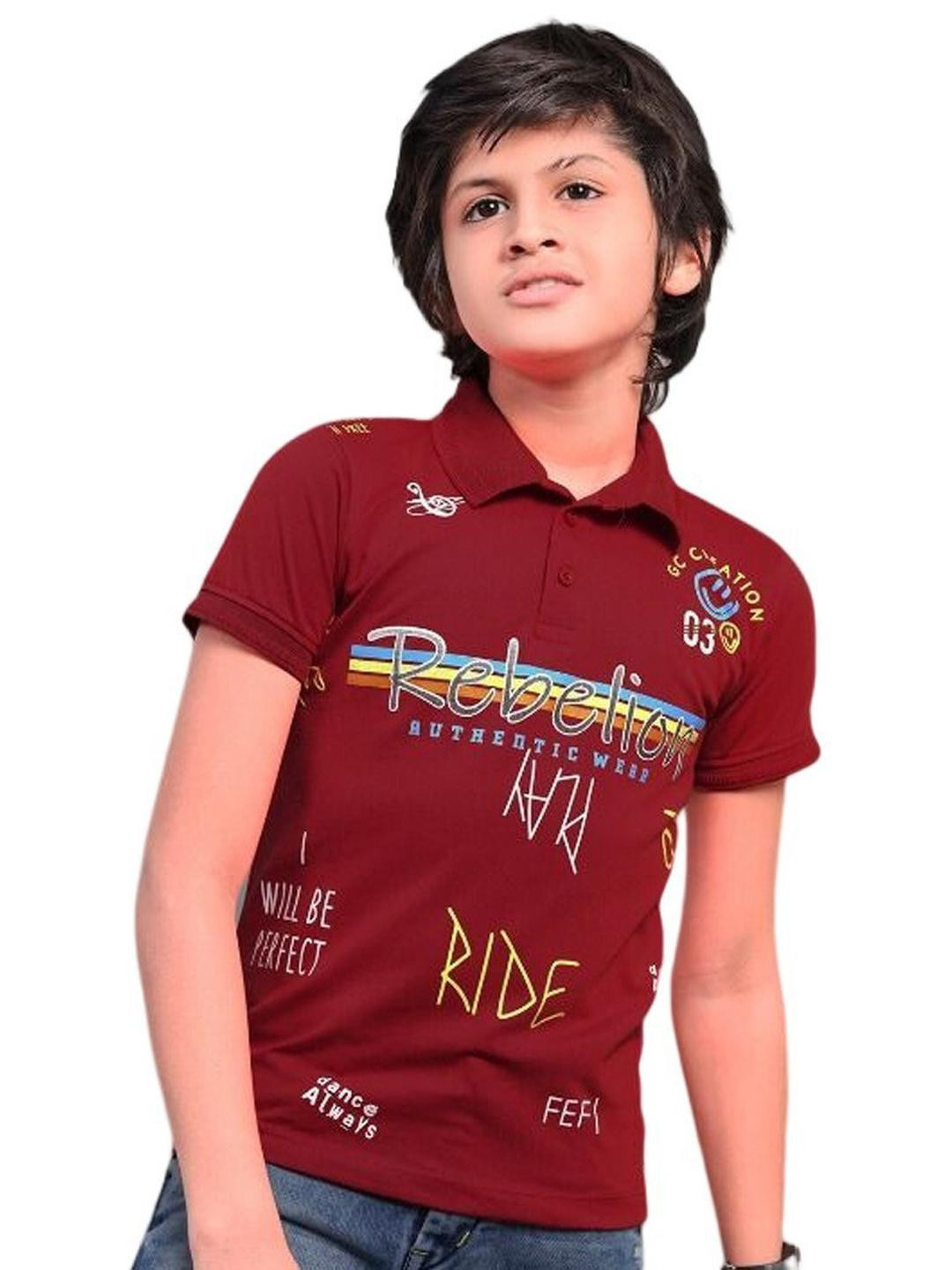 Little funky Boys Red Tshirts