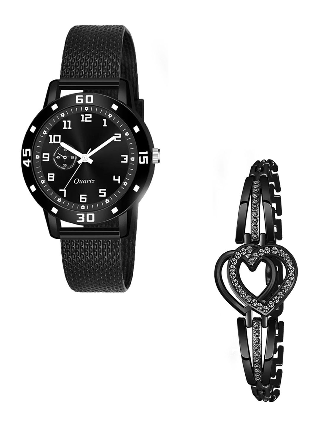 CSAMON Women Textured Straps Analogue Watch C1001BLK Aeivyo S W H Breclect