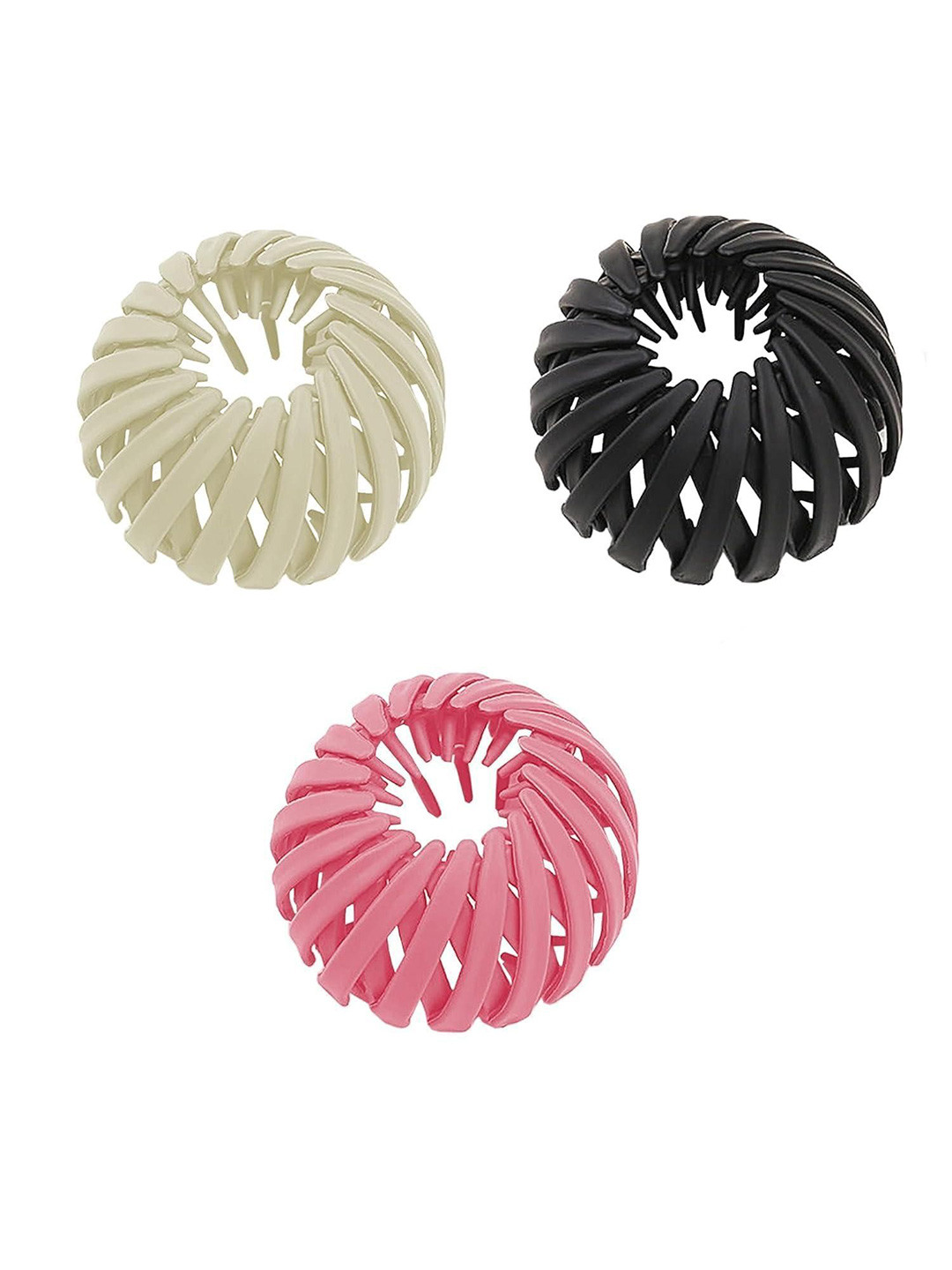 DN ENTERPRISES Set Of 3 Birds Nest Hair Clips