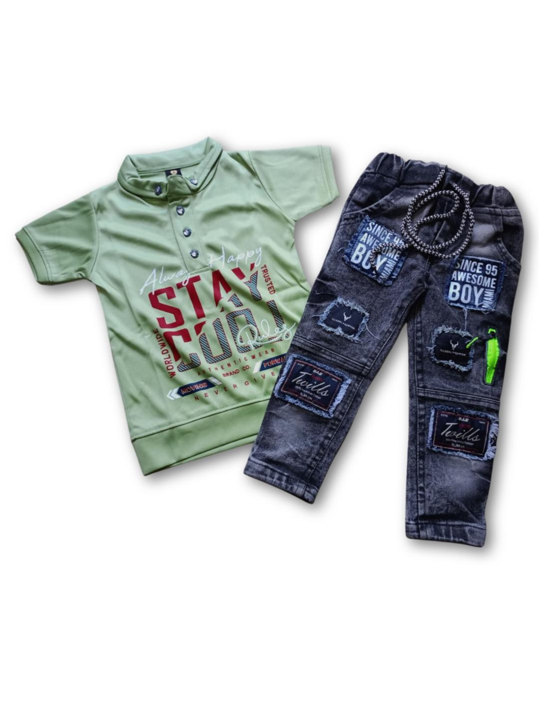 Gori Garmentss Printed T-shirt Clothing set