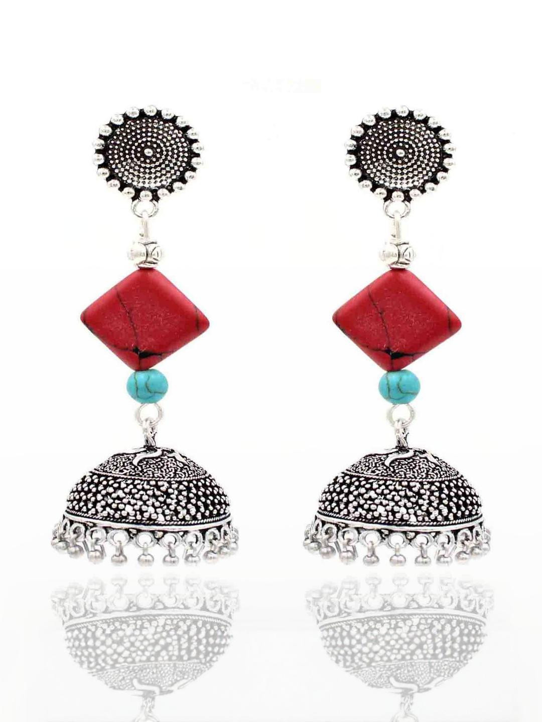 Gurjari Jewellers  Tops with TURQUOISE beads Earrings