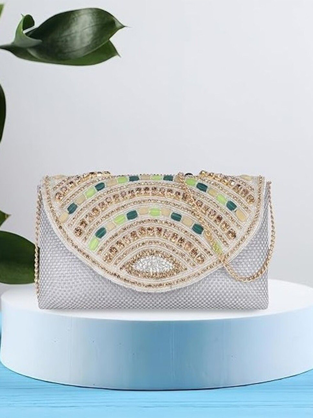 Nicoberry Suede Embellished Sling Bag
