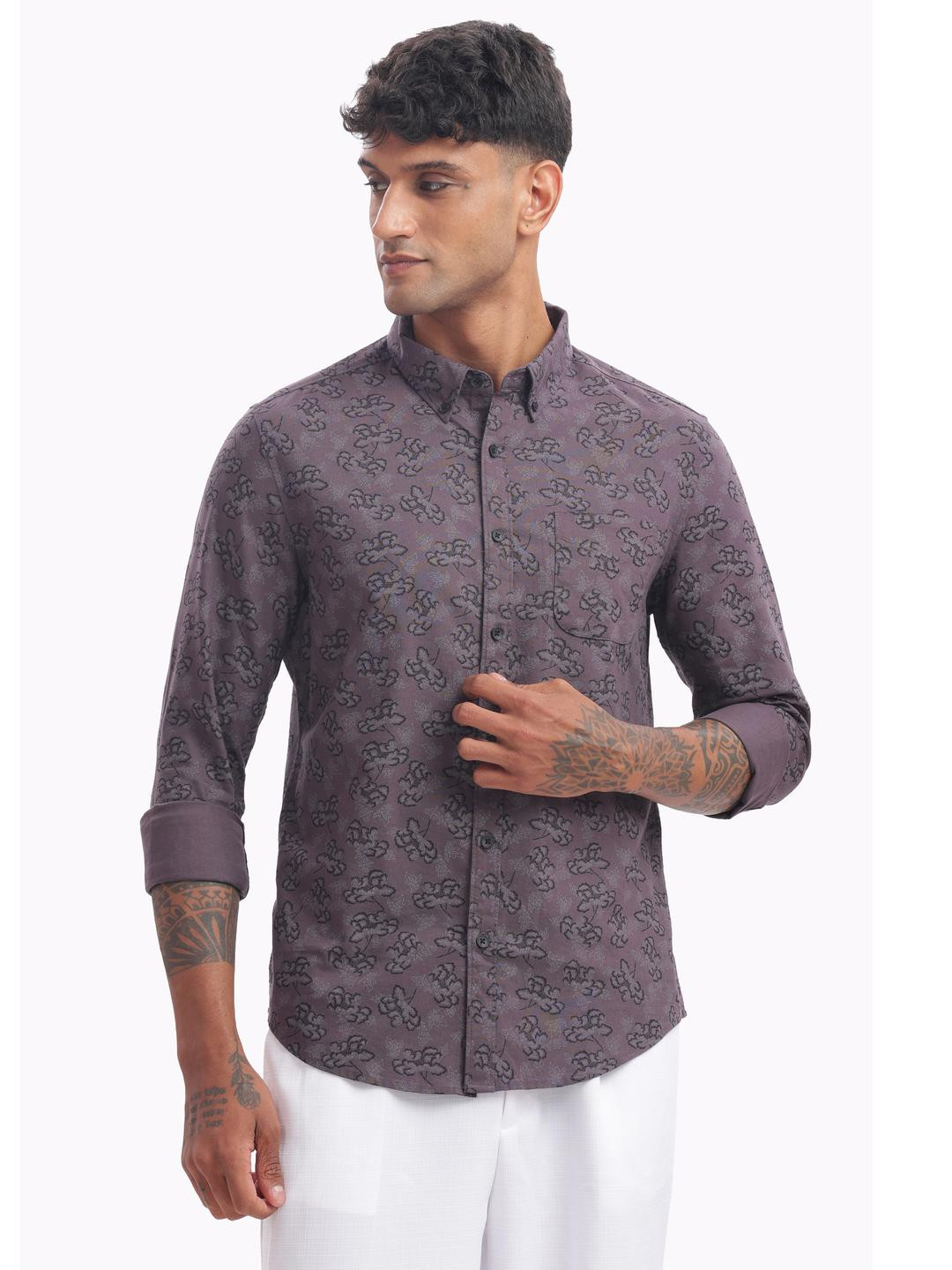 Men Regular Fit Printed Causal Shirt