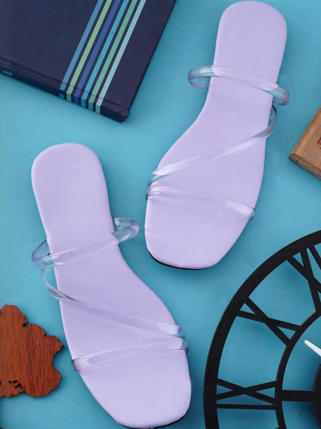 Clorigs Women Purple Solid Flats