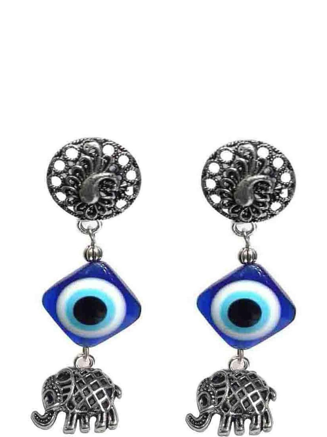 Gurjari Jewellers Tops + Evil Eye + ELEPHANT Brass Drops & Danglers