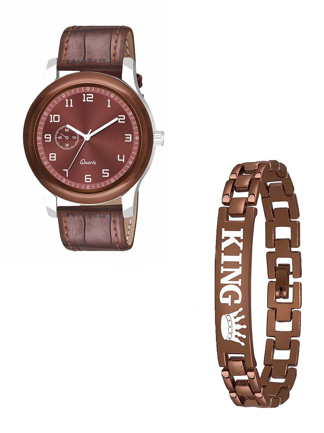 CSAMON Men Regular Straps Analogue Watch B9050 C1001BRO Aeviyo S L K Bracelet