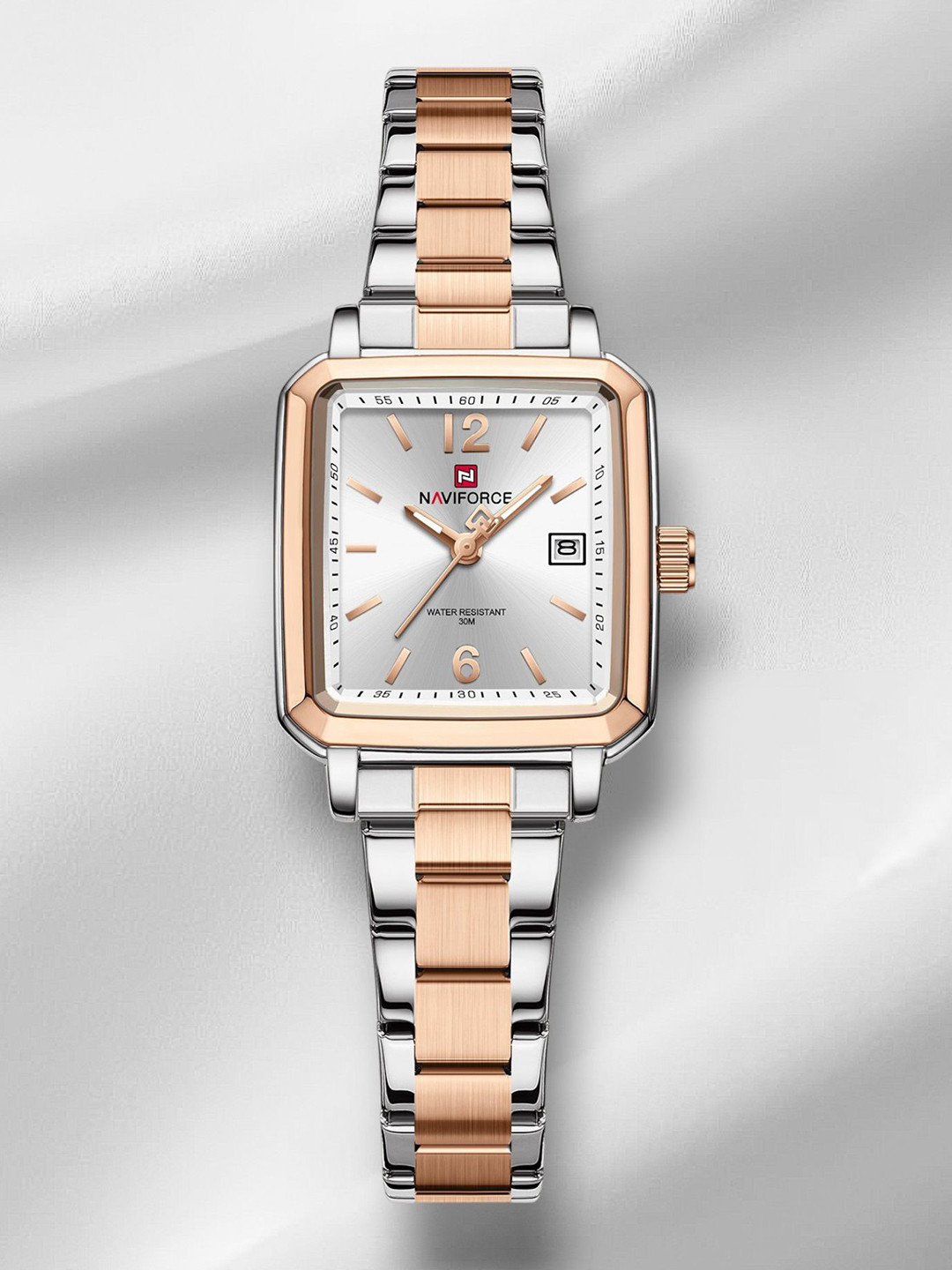 Naviforce Women Stainless Steel Bracelet Style Straps Analogue Watch NF9252L_S W RG