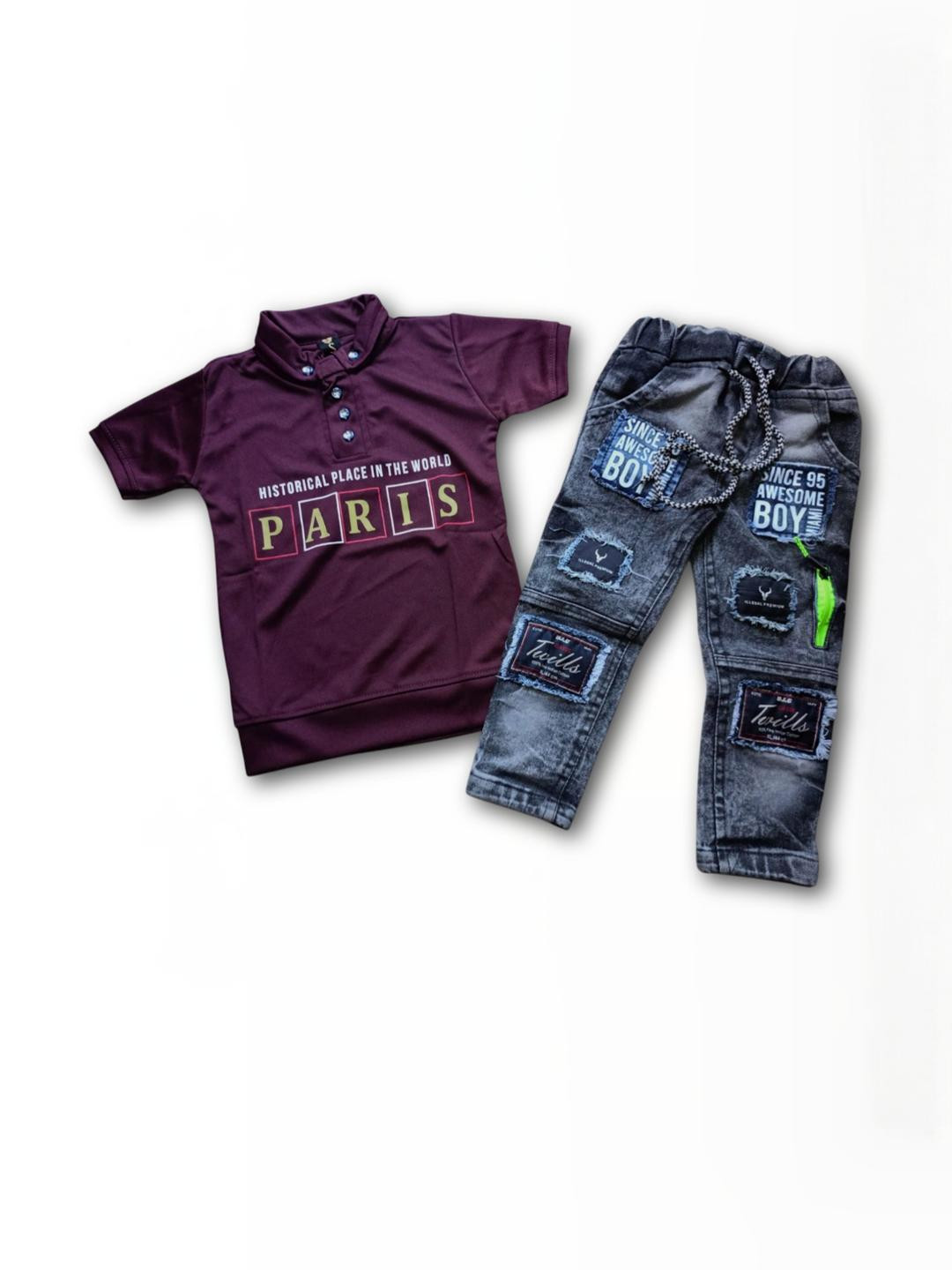 Gori Garmentss Boys Brown Clothing Set
