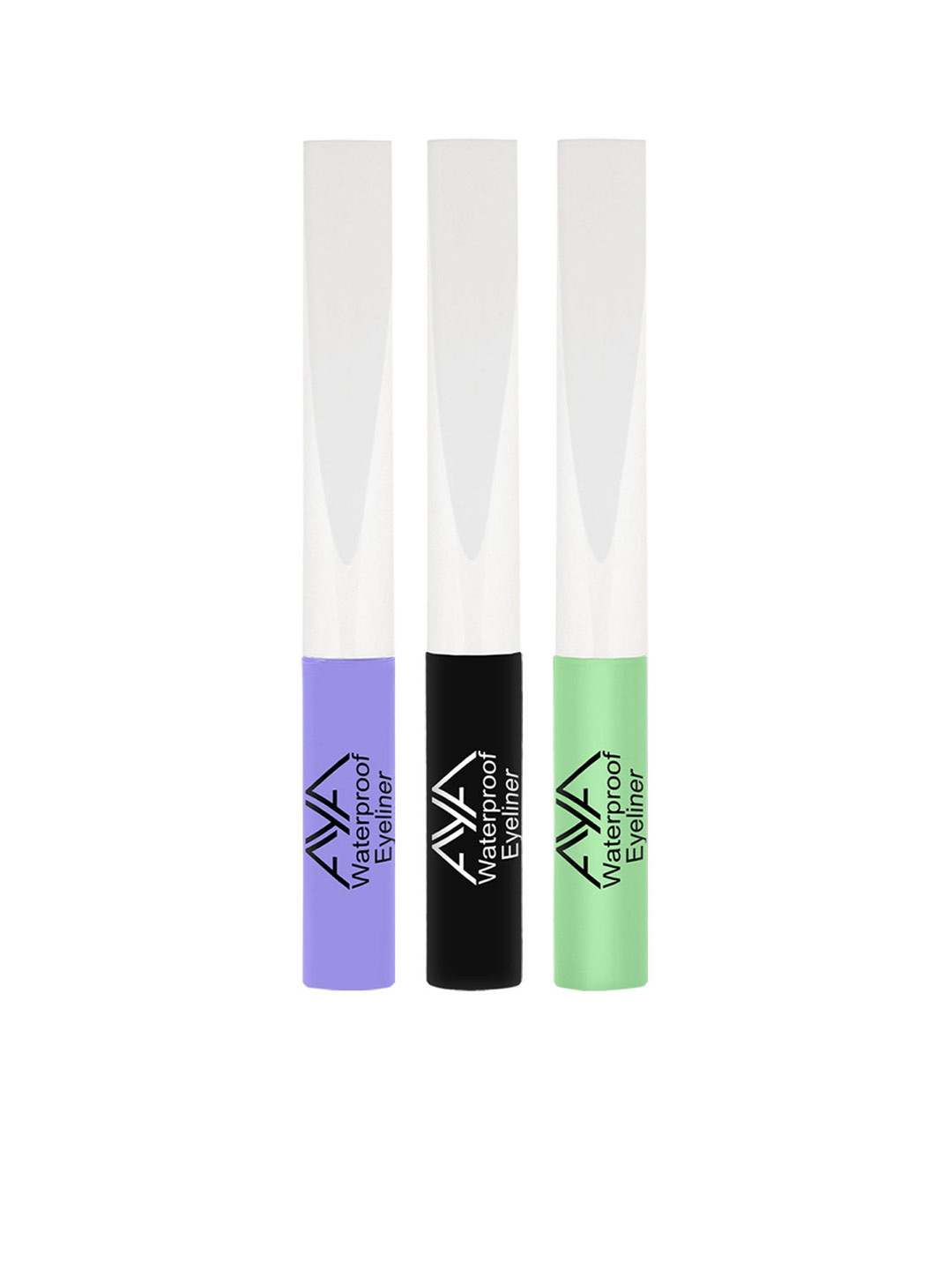 AYA Set Of 3 Long-Lasting Waterproof Liquid Eyeliner - 5ml Each