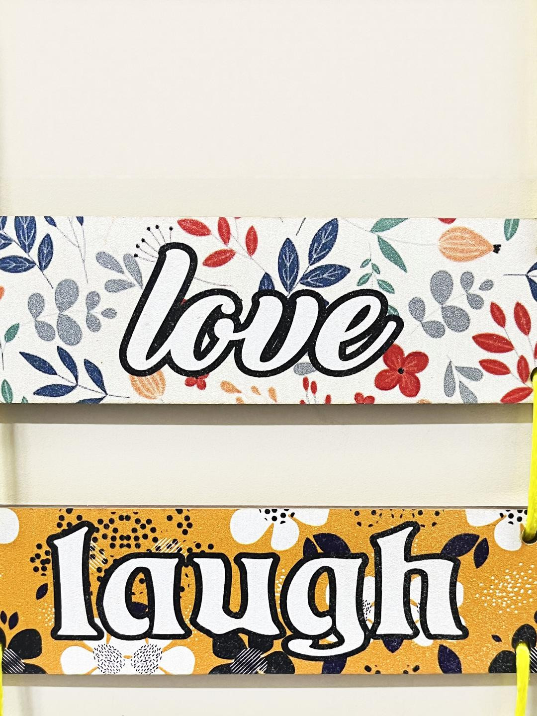 Home Family Love Laugh Live Happiness Printed Wall Hanging