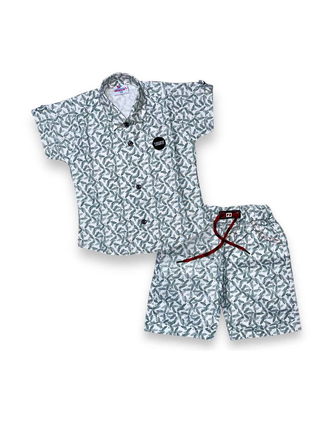 FLUEMART Boys Green Clothing Set