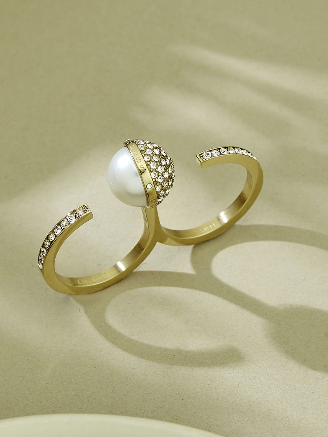 GUESS Women Calypso Gold-Plated Stainless Steel Ring