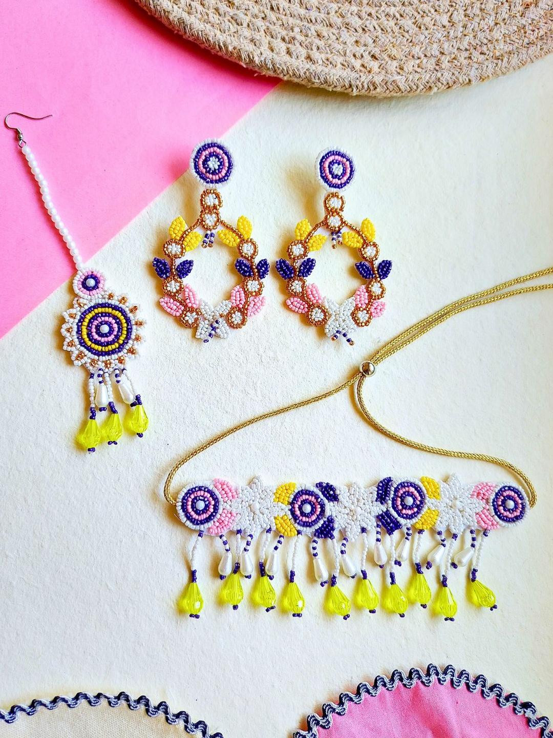 Tipsy closet Women Purple Jewellery Set