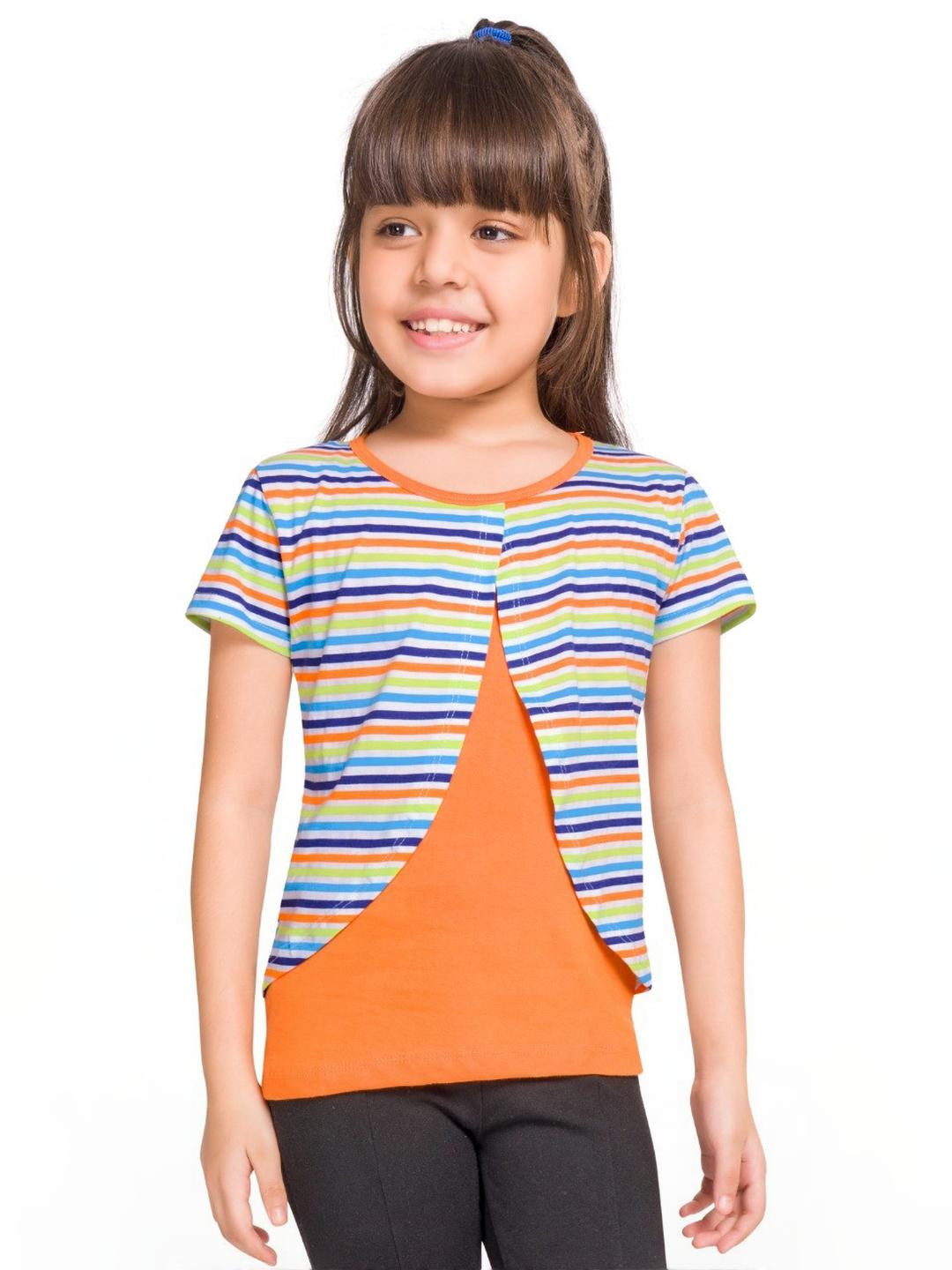 Little funky Girls Orange Tshirts