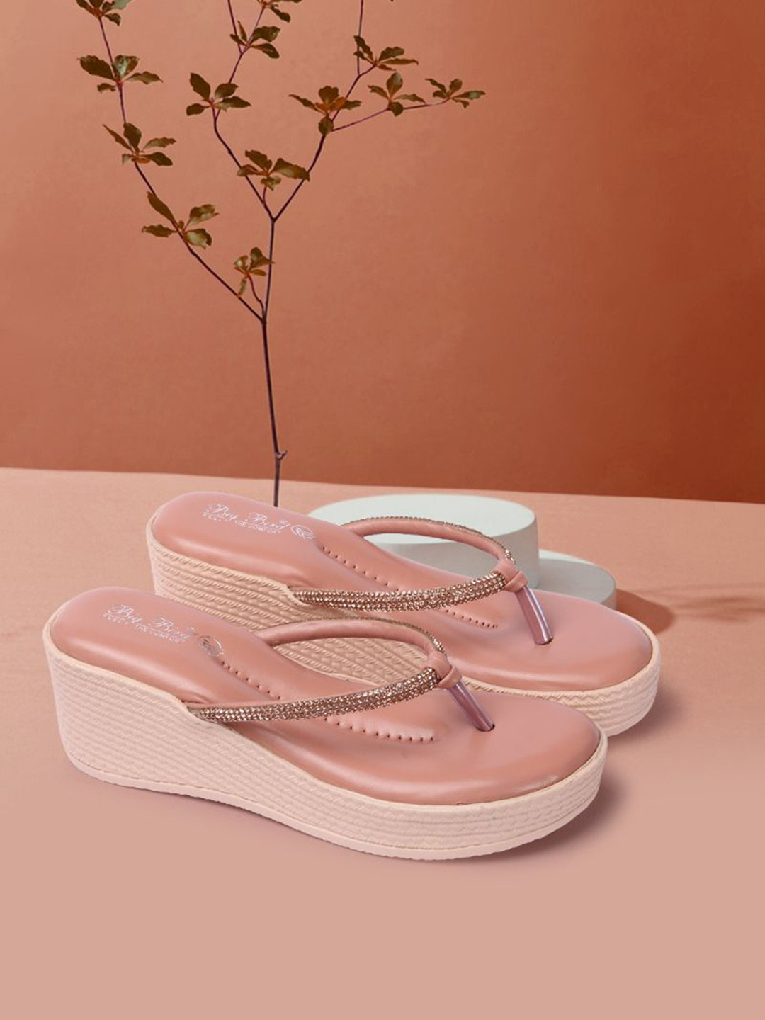 BIG BIRD FOOTWEAR Women PU Western - Embellished Wedge Sandals